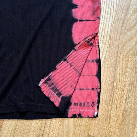 Electric & Rose Black and Pink Tie-Dye Midi Dress - Picture 6 of 6